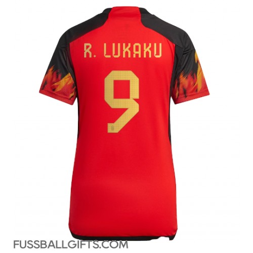Belgien Romelu Lukaku #9 Fußballbekleidung Heimtrikot Damen WM 2022 Kurzarm